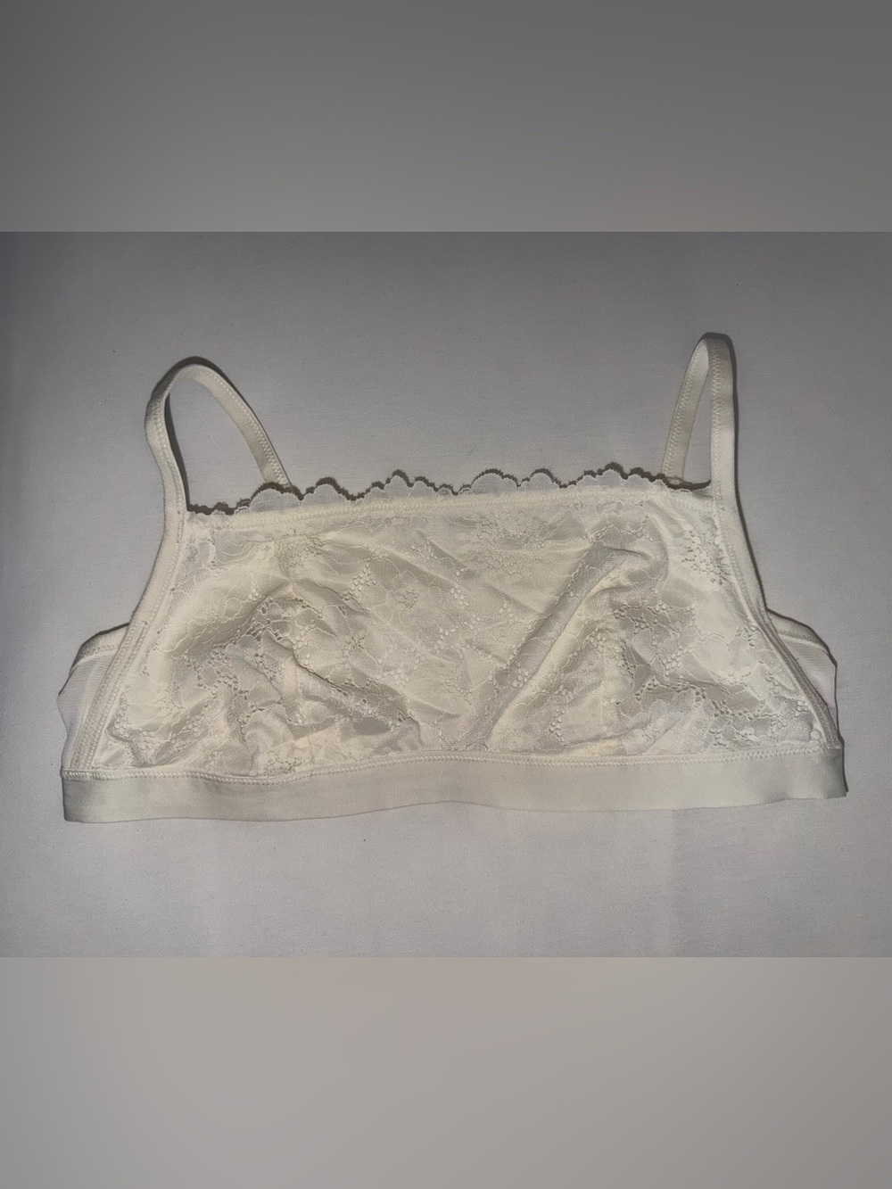 Aerie Lace Bandeau Bralette - Cream